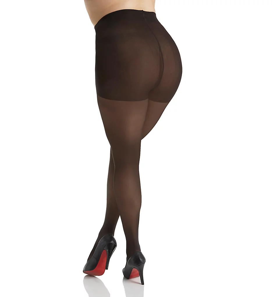 Curves Plus Size Sheer Control Top Tights