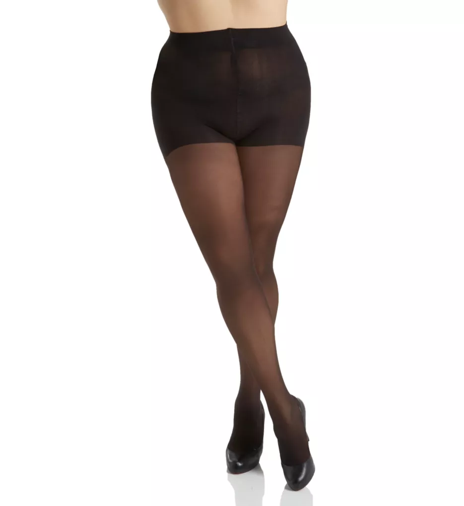 Hanes Curves Plus Size Sheer Control Top Tights HSP006 - Image 1