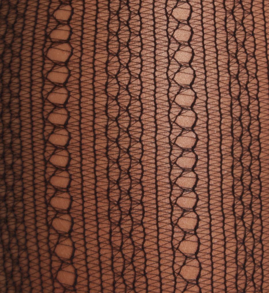 Curves Plus Size Fashion Rib Net Tights-cs3