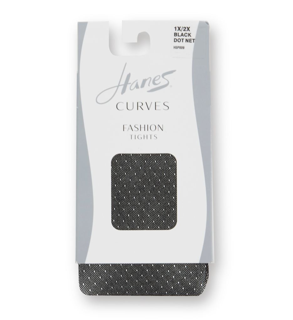 Curves Plus Size Fashion Dot Net Tights-cs1