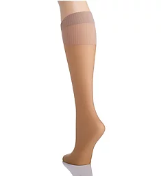 Curves Plus Sheer ComfortFlex Band Socks - 2 Pair Nude 1X-2X