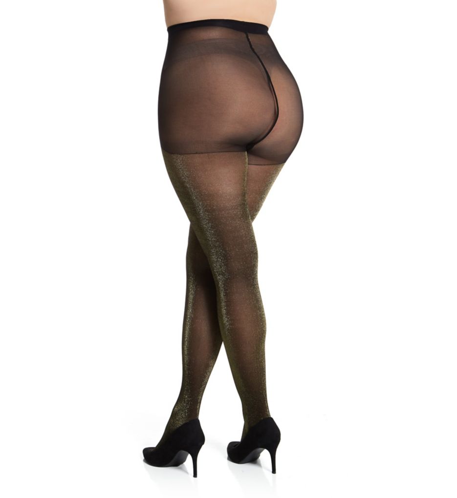 Shimmer Curves Plus Size Control Top Tights