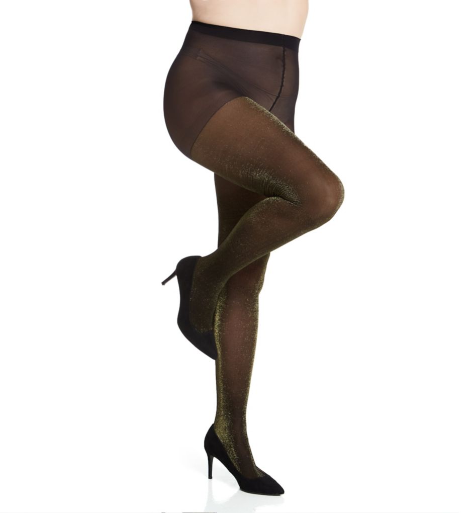 Shimmer Curves Plus Size Control Top Tights-cs2