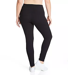 Curves Plus Size Comfort Leggings Black 3X-4X