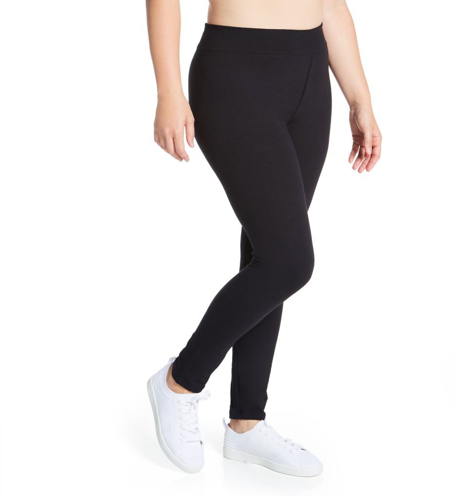 Hanes Curves Comfort Leggings Black 1X/2X Women's 