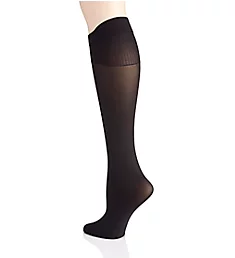 Perfect Socks Opaque Comfort Flex Band - 2 Pack Black S/M