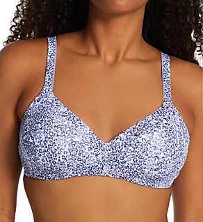 Ultimate T-Shirt Soft Contour Wirefree Bra Daisy Sketch Print Wht 34D