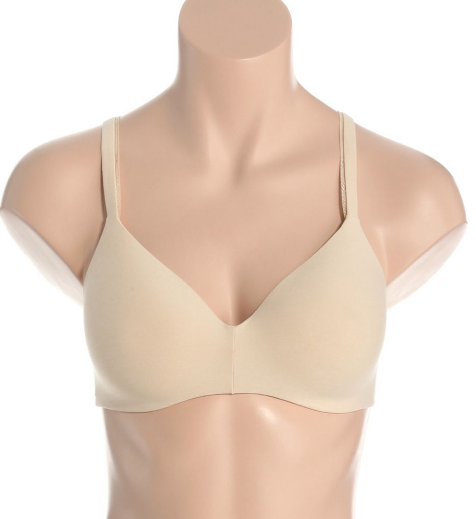 Hanes Ultimate ComfortBlend T-Shirt Wirefree Bra,White,36B,2PACK