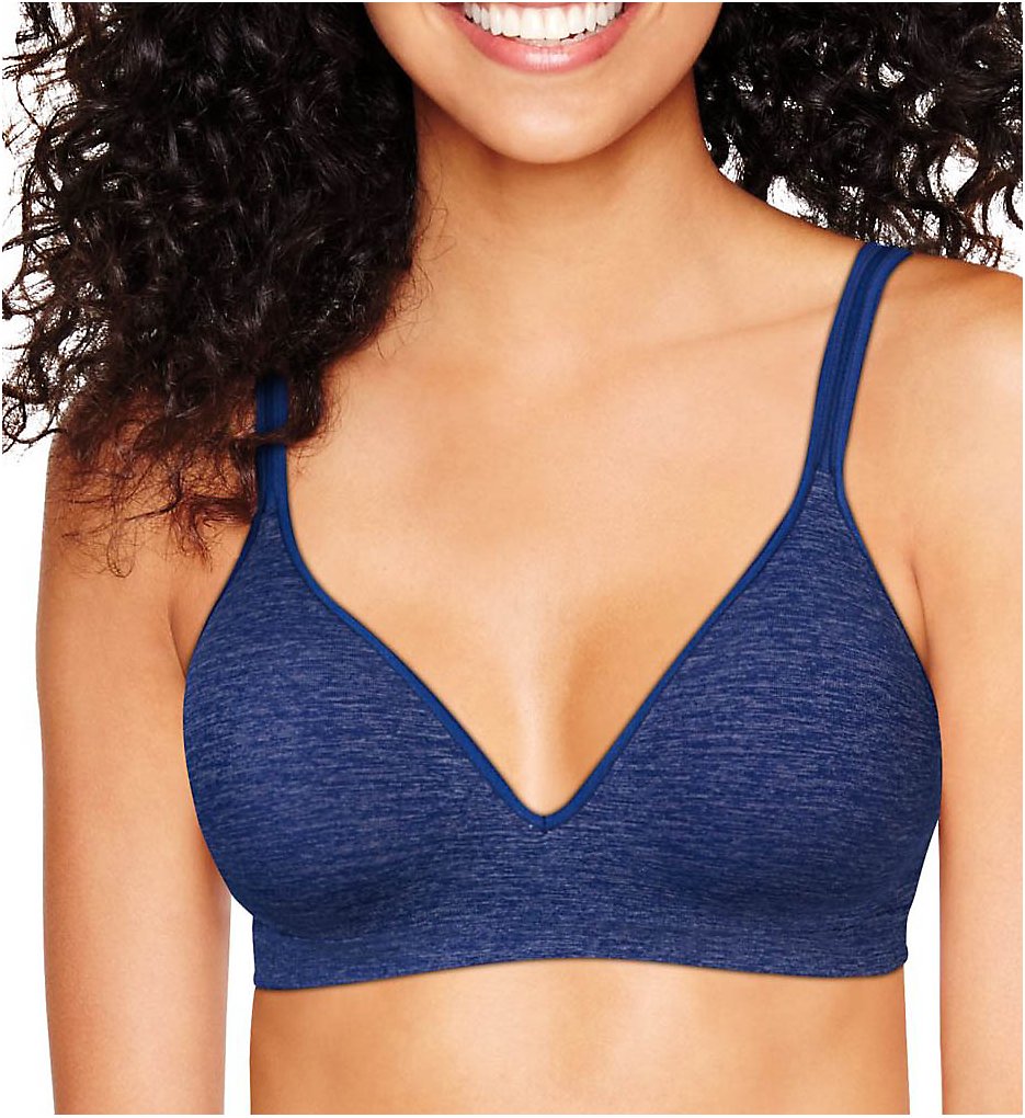 Hanes HU08 Ultimate Perfect Coverage Contour Wirefree Bra (Starry Night Heather)