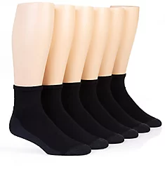 Fresh IQ Max Cushion Ankle Sock - 6 Pack BLKGR 6-12