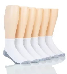 Fresh IQ Max Cushion Ankle Sock - 6 Pack WHTGY2 6-12