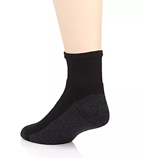 Fresh IQ Max Cushion Ankle Sock - 6 Pack Black/Grey 6-12