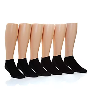 Fresh IQ Max Cushion Low Cut Socks - 6 Pack Black/Grey 6-12