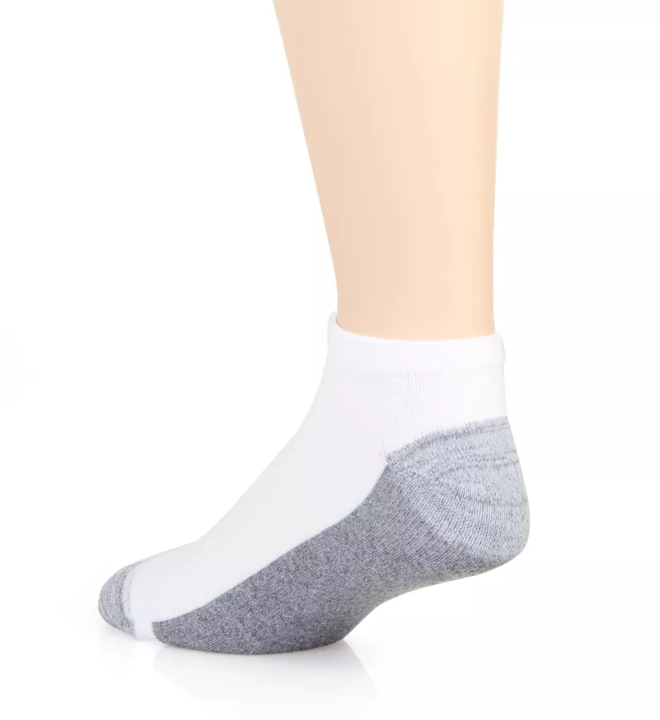 Fresh IQ Max Cushion Low Cut Socks - 6 Pack WHTGY2 6-12