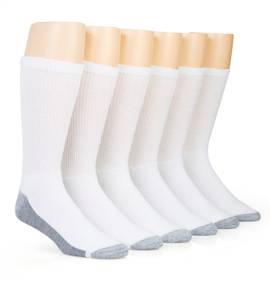 Big & Tall Comfort Top Crew Sock 6 Pack by Hanes