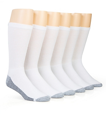 Hanes Big & Tall Comfort Top Crew Sock - 6 Pack