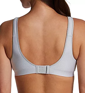 Smooth Comfort Wire-Free Bra Grey/Herringbone Print S