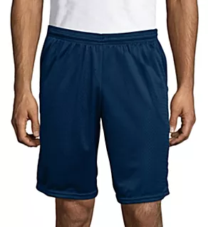 Mesh Athletic Shorts With Pockets Navy 2XL