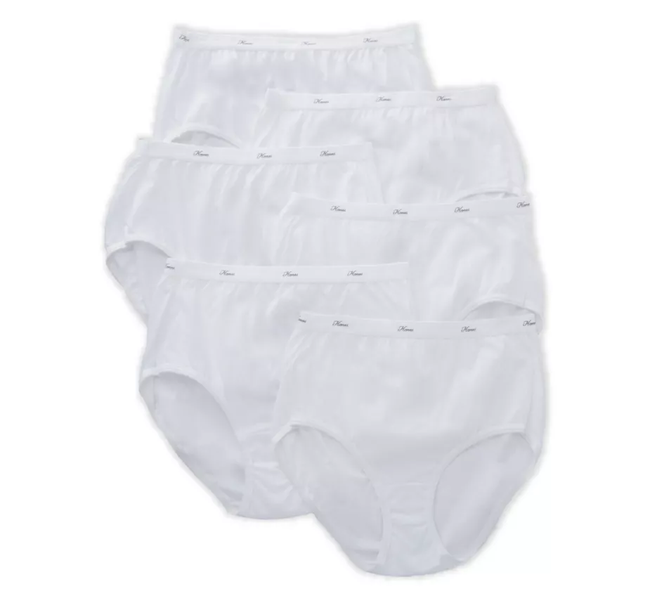 Cotton Cool Comfort Brief Panty - 6 Pack White 6