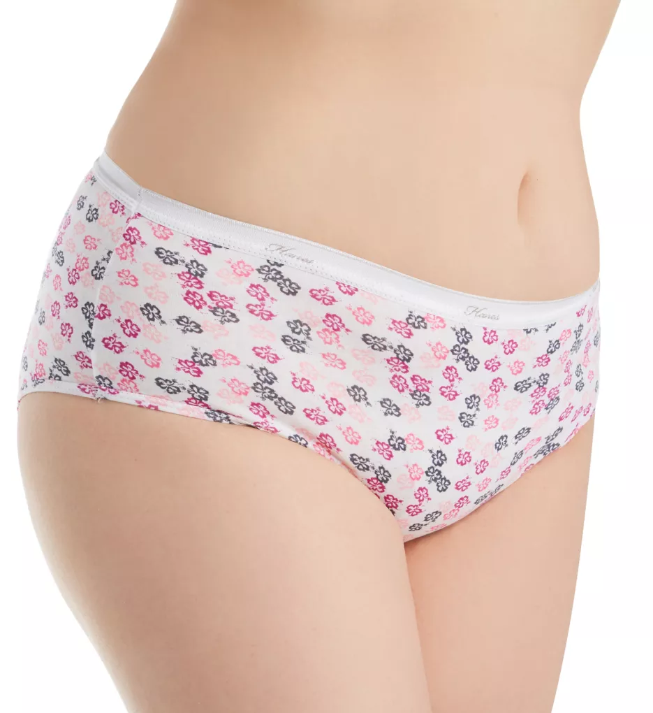 Cotton Cool Comfort Brief Panty - 6 Pack Pink/White/Stripe/Dot 7