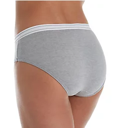 Cotton Cool Comfort Sporty Hipster Panty - 6 Pack White/Grey/Royal Blue 5