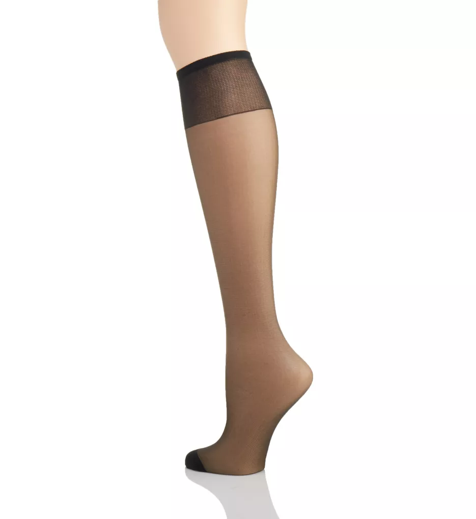 Hanes Silk Reflections Reinforced-Toe Knee Highs 2-Pack