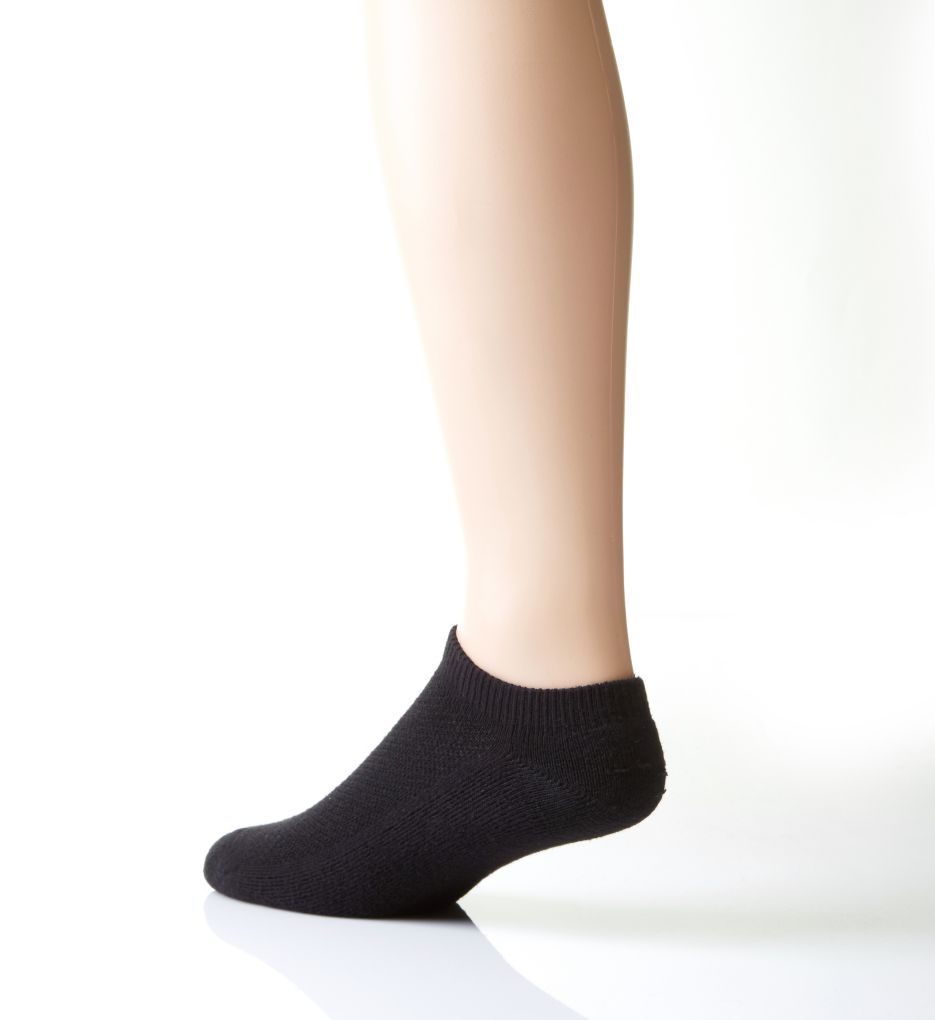 X-Temp Comfort Cool Black No Show Socks - 5 Pack