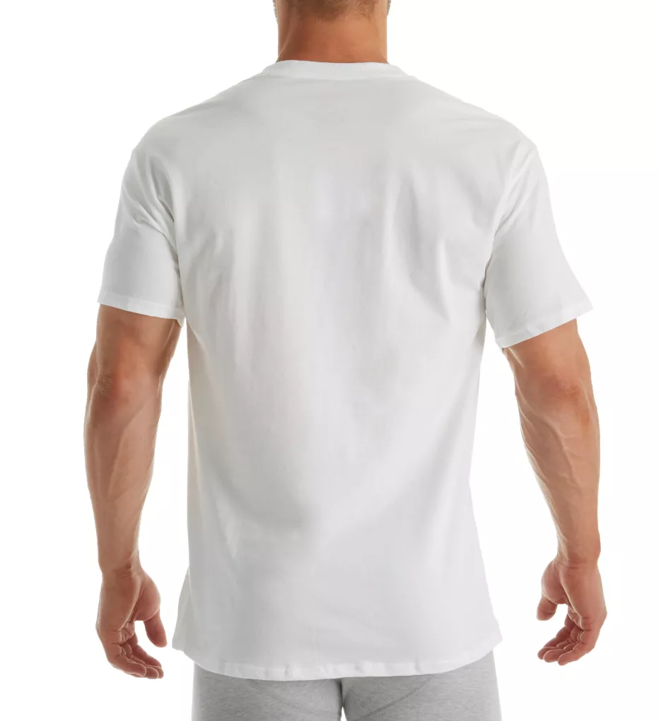 Stretch V Neck T-Shirts - 4 Pack