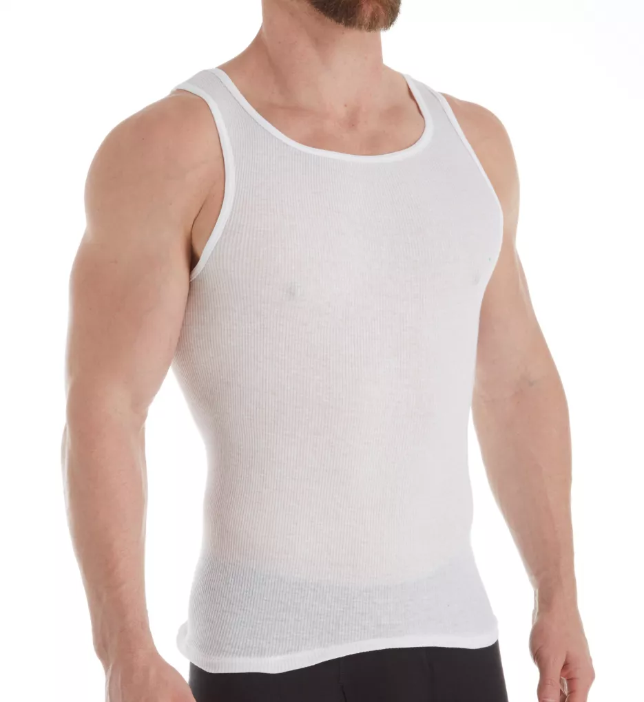 Ultimate Comfortblend V-Neck T-Shirts - 4 Pack WHT XL by Hanes