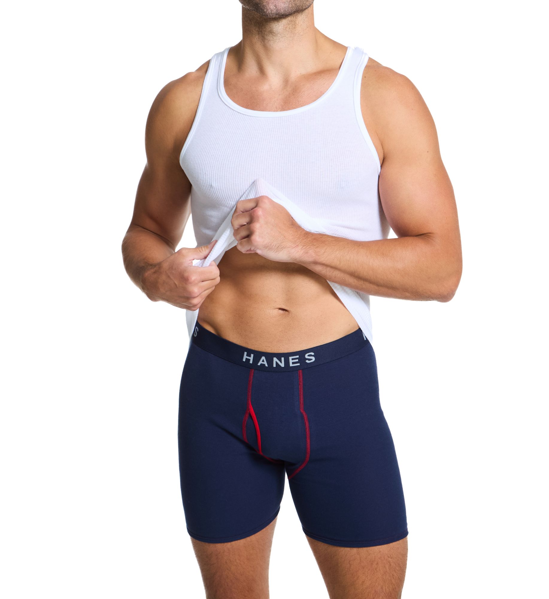 Hanes Ultimate ComfortBlend A-Shirt - 4 Pack UBTAS4 - Image 4