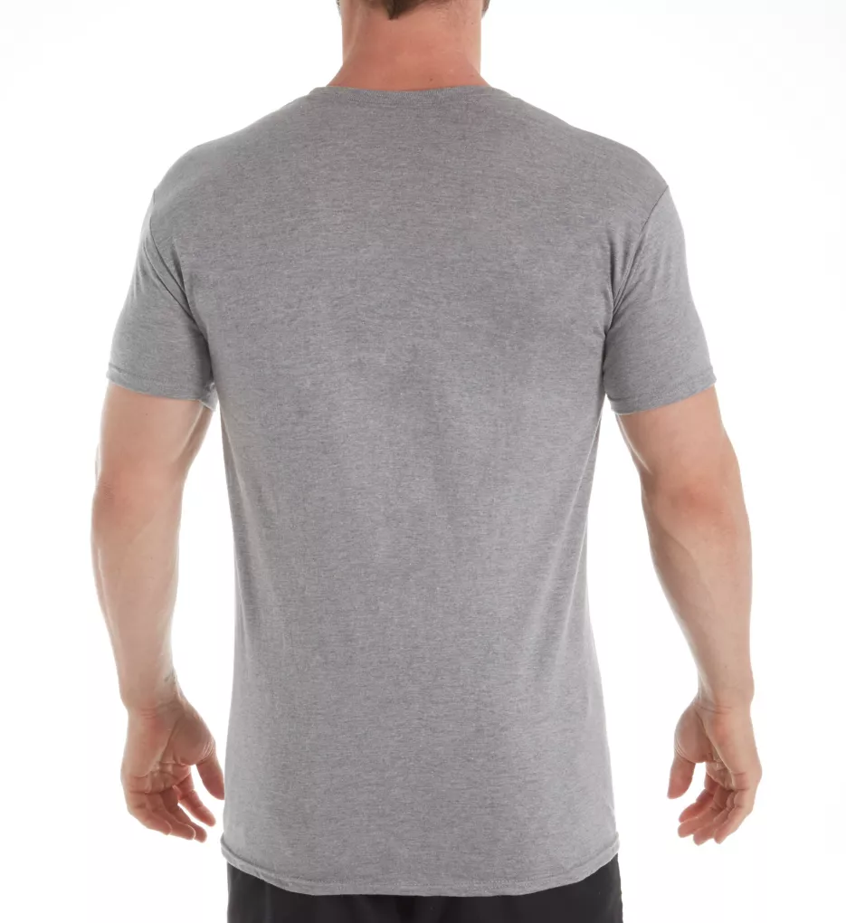 Ultimate ComfortFit Crew Neck T-Shirts - 4 Pack Black/Grey Assorted L