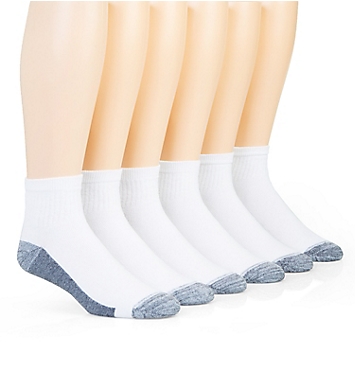 Hanes Ultimate Ultra Cushion Ankle Socks - 6 Pack