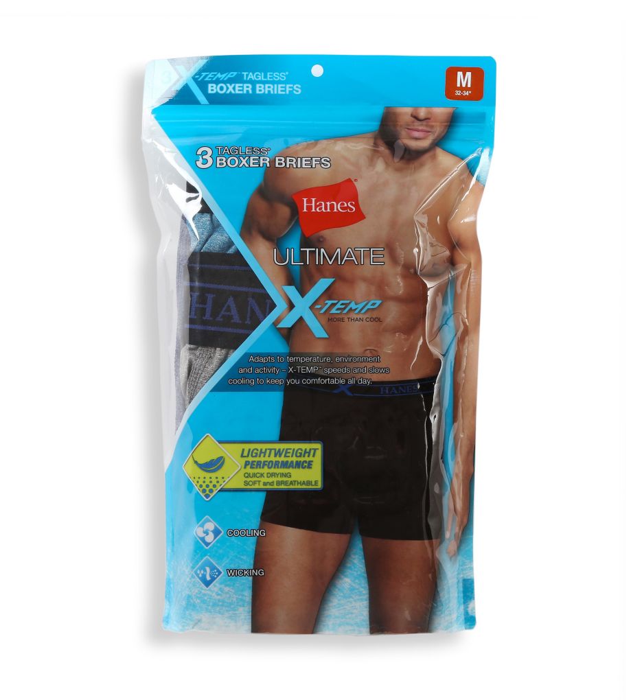 X-Temp Assorted Performance Boxer Briefs - 3 Pack-cs1