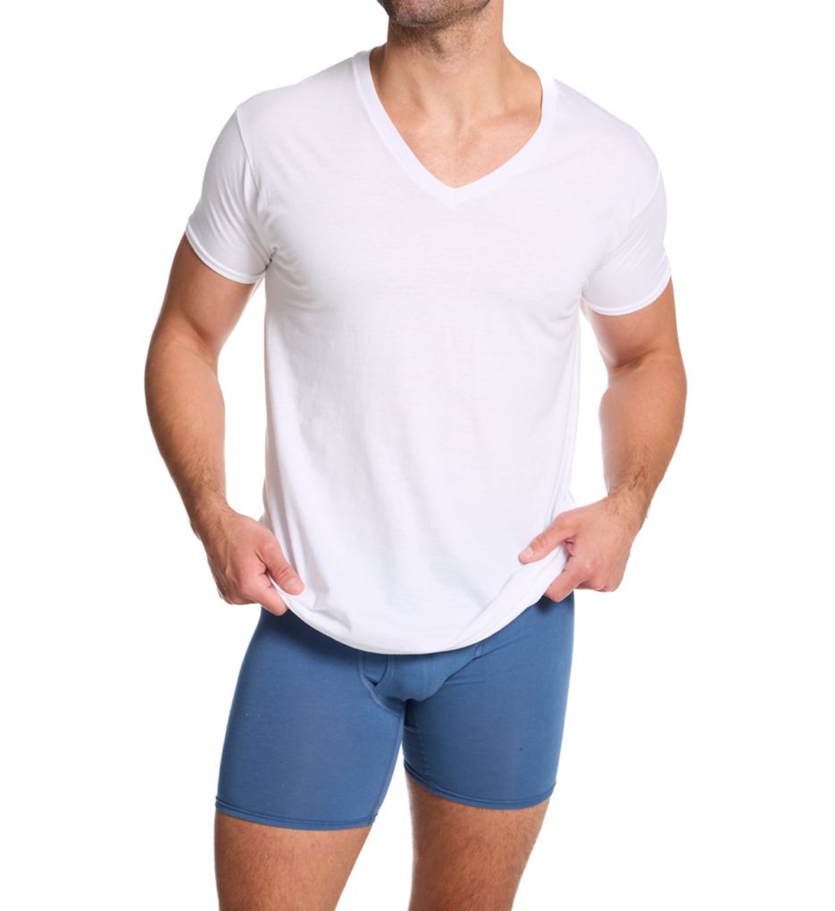Hanes Ultimate Cotton Stretch Boxer Brief - 3 Pack USBBD3 - Image 4