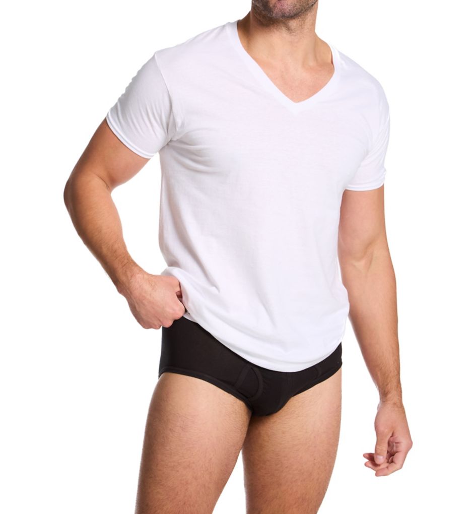 Hanes Ultimate Cotton Stretch Brief - 4 Pack USBFA4 - Image 3