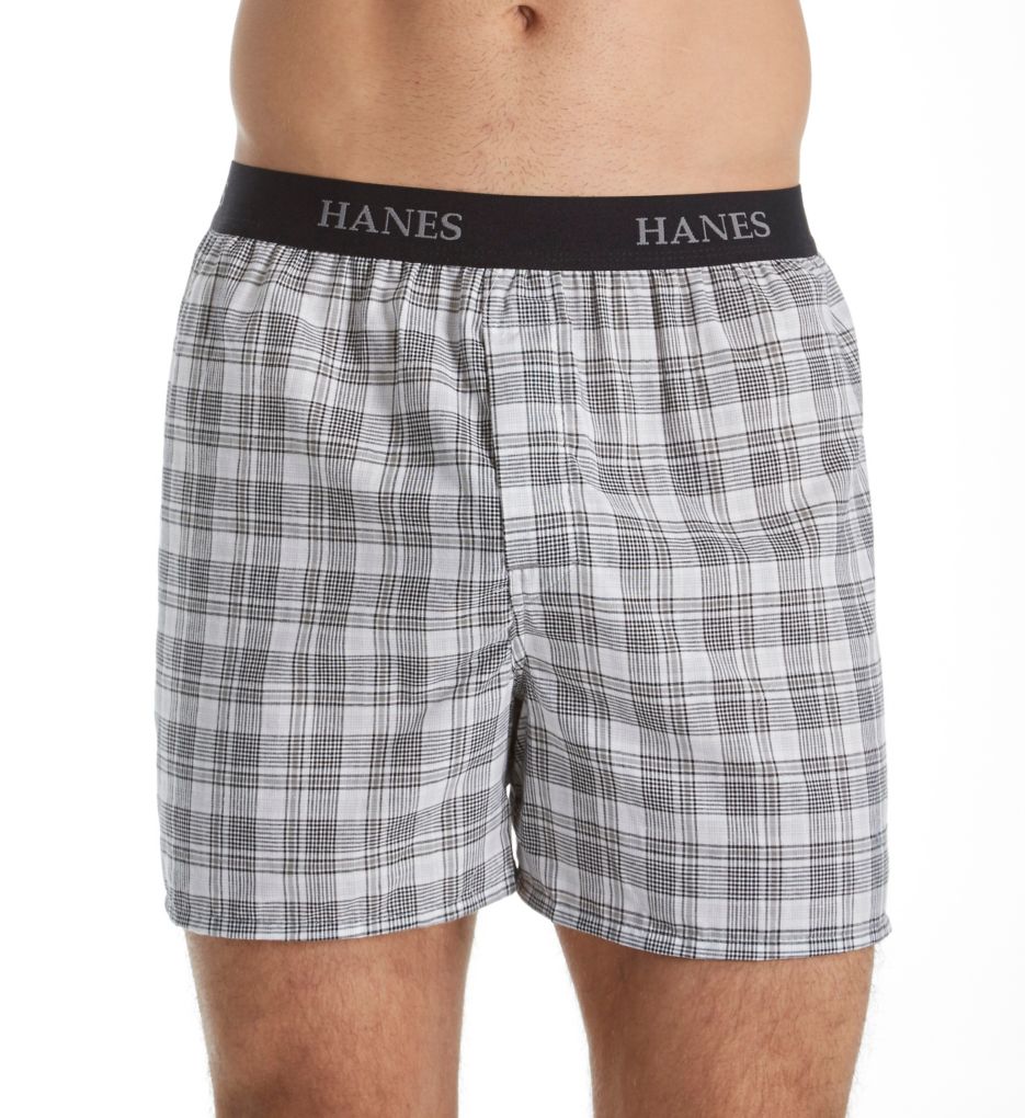 Platinum Assorted Plaid Boxers - 4 Pack-fs