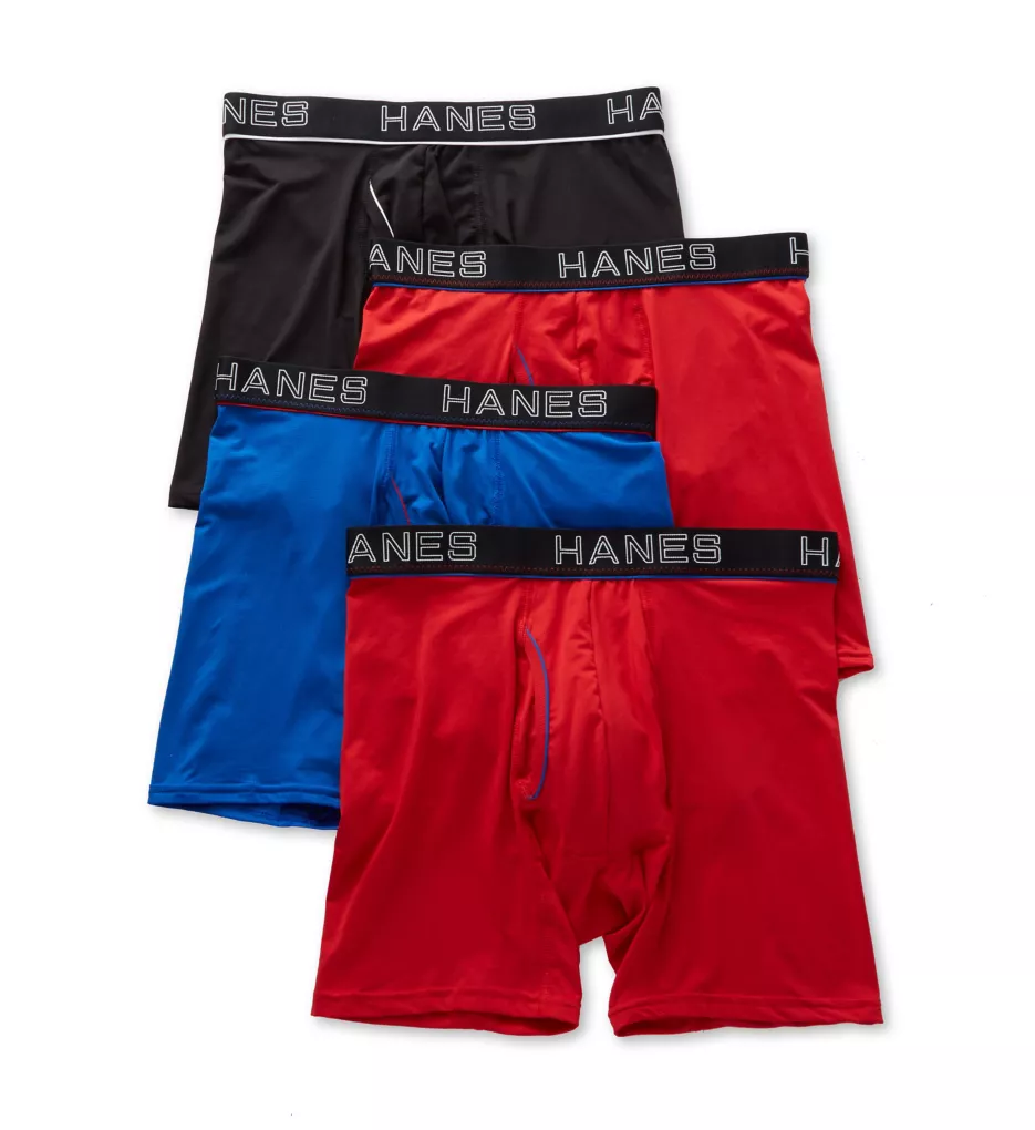 Hanes Platinum ComfortFlex Fit Boxer Briefs - 4 Pack YWBBA4 - Image 4