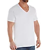 Hanes Combed Cotton V-Neck T-Shirts - 4 Pack YXT2W4