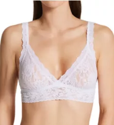 Adjustable Stretch Lace Bralette White XS