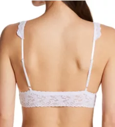 Adjustable Stretch Lace Bralette White XS