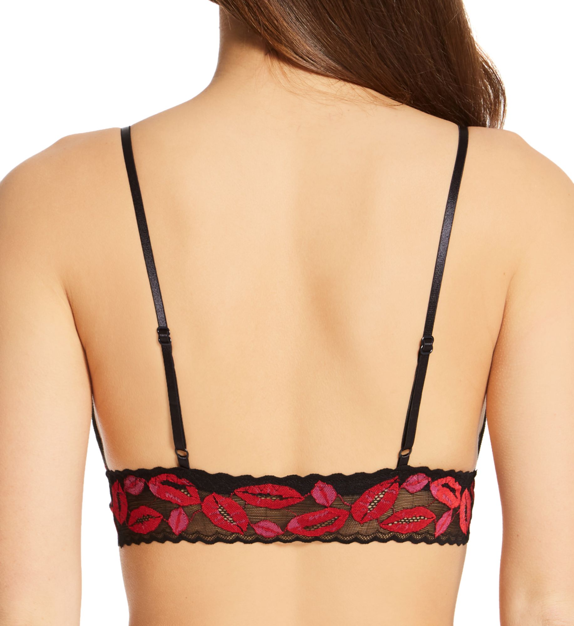 Hanky Panky Pattern Adjustable Stretch Lace Bralette K-I-S-S-I-N-G S  - Image 2