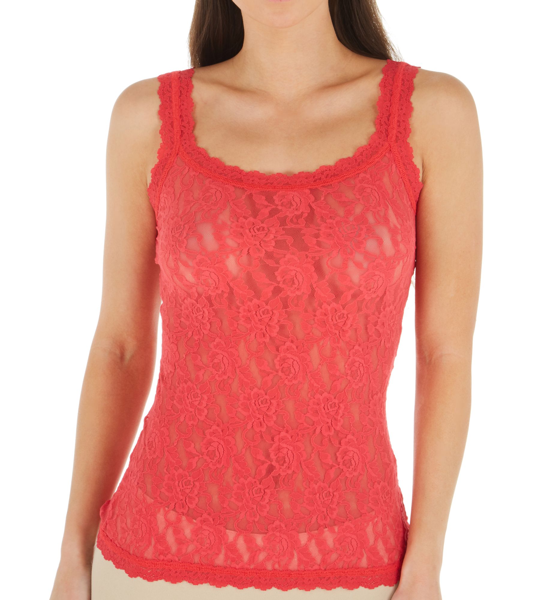 Hanky Panky Signature Lace Unlined Camisole Coral Rose XS  - Image 1