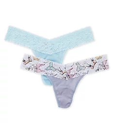 Mid-Rise Thong - 2 Pack Pretty Things/Celeste O/S