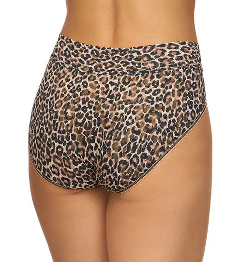 Signature Lace Pattern French Brief Panty Classic Leopard Print L