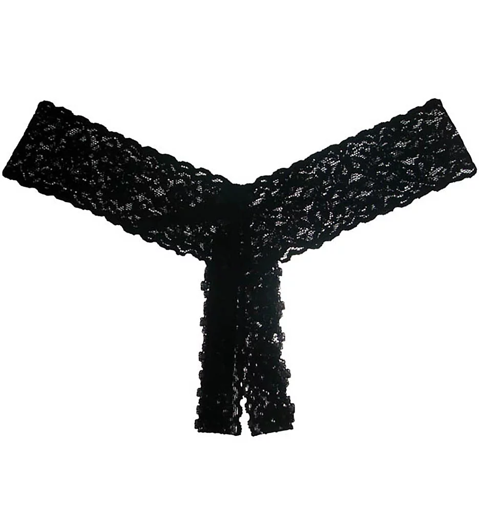 After Midnight Lace Crotchless Low Rise Thong