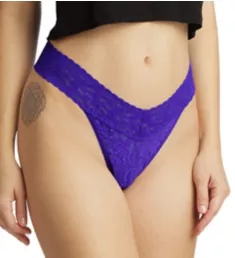 Signature Lace Original Rise Thong Majestic Purple O/S