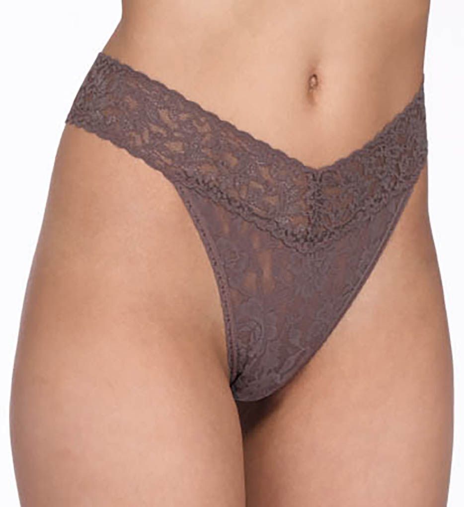 Original Rise Signature Lace Thongs - 5 Pack