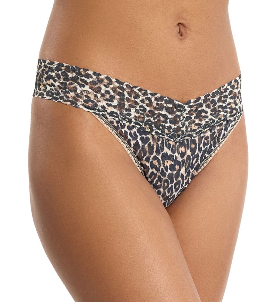 Hanky Panky Original Rise Pattern Thong Classic Leopard Print O/S  - Image 1