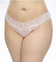 Signature Lace Plus Size Thong Bliss Pink O/S Plus
