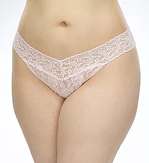 Signature Lace Plus Size Thong Bliss Pink O/S Plus